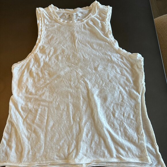 We the Free Side-Split Tank - Off White - Size Small - Picture 1 of 7